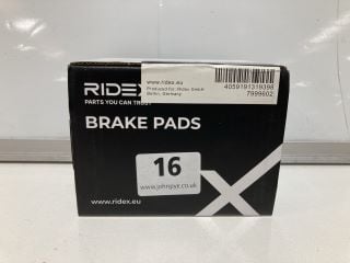 RIDEX BRAKE PADS 1 SET (4 PIECES)