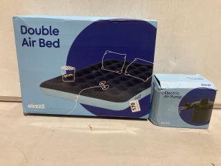 AIR ZZZ DOUBLE AIR BED  TO INCLUDE AIR ZZZ ELECTRIC AIR PUMP