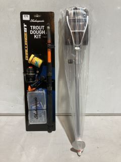 SHAKESPEARE TROUT DOUGH KIT 7FT 10GT TO INCLUDE WALKING PADDED SEAT STICK