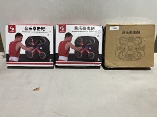 3 X CAIDI TOYS MUSIC BOXING MACHINE