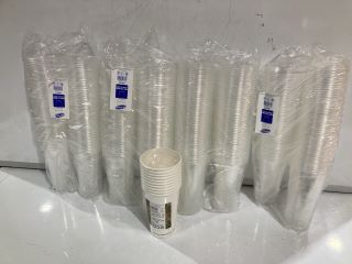 QTY OF ASSORTED PLASTIC CUPS