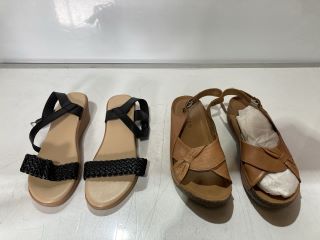 ADESSO WOMEN'S SANDALS SIZE 5.5 TO INCLUDE WOMEN'S SWEDISH HASBEENS TANJA SANDALS SIZE 6