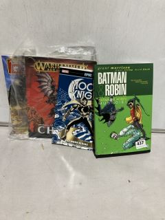 QTY OF ASSORTED COMIC BOOKS TO INCLUDE BATMAN & ROBIN THE DELUXE EDITION