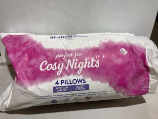 SLUMBERDOWN MEDIUM SUPPORT 4 PILLOW SET