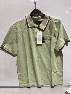 BEN SHERMAN TWIN TIPPED POLO MEDIUM PISTACHIO