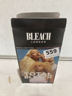 BLEACH LONDON TOTAL BLEACH HAIR DYE, TO ALSO INCLUDE MANJISH GLOW NIGHT TIME FACE ELIXIR 30ML