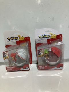 2 X POKEMON CLIP N GO TOYS