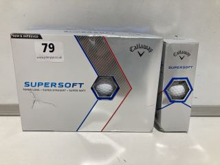 CALLAWAY SUPERSOFT 12 GOLF BALL PACK, TO ALSO INCLUDE CALLAWAY SUPERSOFT 3 GOLF BALL PACK