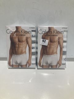 2 X CALVIN KLEIN COTTON STRETCH UNDERWEAR 3 PACK