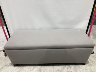 THE WHITE COMPANY LANGLEY OTTOMAN STORAGE BENCH - GREY - RRP £180