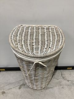 THE WHITE COMPANY KUBU RATTAN WICKER LAUNDRY BASKET - GREY - RRP £195