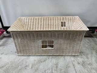 THE WHITE COMPANY KUBU RATTAN WICKER HOUSE CHEST - TAN -RRP £245