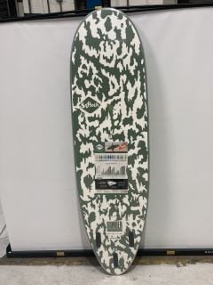 SOFTECH BOMBER SURFBOARD - 6FT10" - SMOKE/GREEN/WHITE - RRP £390