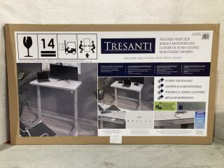 TRESANTI ADJUSTABLE HEIGHT DESK - WHITE - RRP £300