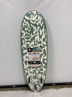 SOFTECH BOMBER SURFBOARD - 5FT10" - SMOKE/GREEN/WHITE - RRP £340