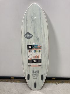 SOFTECH FLASH ERIC GEISELMAN SURFBOARD - 5FT7" - WHITE MARBLE - RRP £300