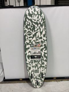 SOFTECH BOMBER SURFBOARD - 6FT10" - SMOKE/GREEN/WHITE - RRP £390