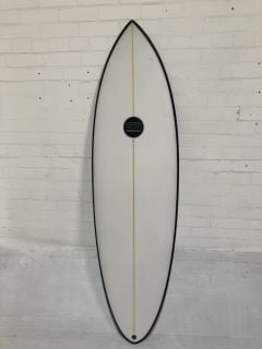 MALUKU LANE CHANGER SURFBOARD - 6FT - BLACK/WHITE - RRP £615