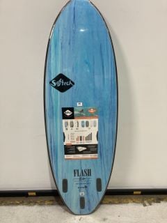 SOFTECH FLASH ERIC GEISELMAN SURFBOARD - 5FT7" - AQUA MARBLE - RRP £300