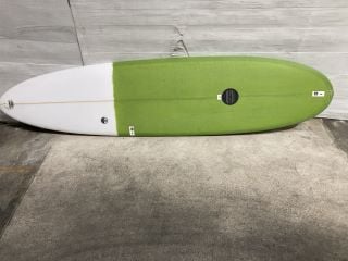 MALUKU FLYING FROG ECO SURFBOARD - 7FT10" - GREEN/WHITE - RRP £650