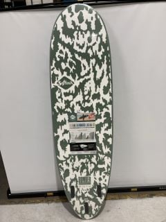 SOFTECH BOMBER SURFBOARD - 6FT10" - SMOKE/GREEN/WHITE - RRP £390