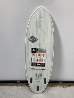 SOFTECH FLASH ERIC GEISELMAN SURFBOARD - 5FT7" - WHITE MARBLE - RRP £300