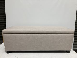 THE WHITE COMPANY SIMPLE OTTOMAN STORAGE BENCH - NATURAL - RRP £180