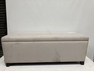 THE WHITE COMPANY LANGLEY OTTOMAN STORAGE BENCH - SILVER - RRP £180