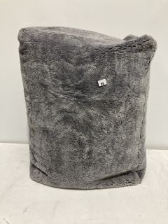 THE WHITE COMPANY FAUX FUR LARGE BEAN BAG - GREY - RRP £149