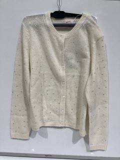 A QTY OF THE WHITE COMPANY ITEMS TO INCLUDE SEQUIN KNITTED BALLET WRAP CARDIGAN WITH CASHMERE XL BLACK TOTAL RRP £465