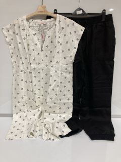 A QTY OF THE WHITE COMPANY ITEMS TO INCLUDE LINEN RIB CUFF JOGGER 18 BLACK TOTAL RRP £367