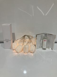 A QTY OF THE WHITE COMPANY ITEMS TO INCLUDE WOVEN LANTERN LIGHTS TOTAL RRP £200