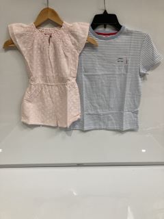 A QTY OF THE WHITE COMPANY ITEMS TO INCLUDE BRODERIE AND STRIPE TROUSER SET 3-4YR MULTI TOTAL RRP £319