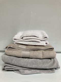 A QTY OF THE WHITE COMPANY ITEMS TO INCLUDE LUXURY EGYPTIAN COTTON PEARL GREY BATH SHEET TOTAL RRP £160