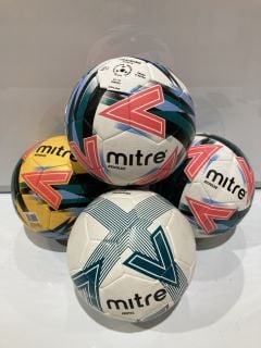 A QTY OF ITEMS TO INCLUDE MITRE IMPEL TRAINING FOOTBALLS