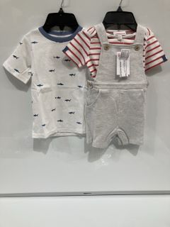 A QTY OF THE WHITE COMPANY ITEMS TO INCLUDE SHARK PRINT SHORTIE PYJAMA AGE 3-4 YEARS WHITE/BLUE TOTAL RRP £122