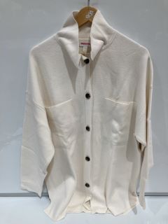 A QTY OF THE WHITE COMPANY ITEMS TO INCLUDE COTTON-RICH KNITTED JACKET SIZE XL PORCELAIN TOTAL RRP £463