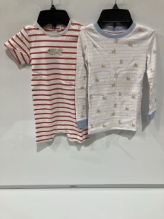 A QTY OF THE WHITE COMPANY ITEMS TO INCLUDE DITSY FLORAL PRINT PYJAMA AGE 3-4 YEARS WHITE/PINK TOTAL RRP £478