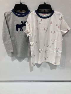 A QTY OF THE WHITE COMPANY ITEMS TO INCLUDE MOOSE MOTIF PYJAMA 7-8 YEARS GREY TOTAL RRP £332