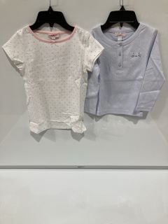 A QTY OF THE WHITE COMPANY ITEMS TO INCLUDE POLKA DOT AND STRIPE SHORTIE PYJAMA 7-8 YEARS MULTI TOTAL RRP £246