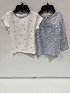 A QTY OF THE WHITE COMPANY ITEMS TO INCLUDE ELEPHANT SLEEPSUIT SET OF 2 9-12 MONTHS WHITE TOTAL RRP £312