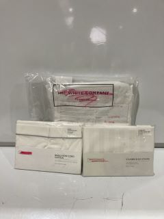 A QTY OF THE WHITE COMPANY ITEMS TO INCLUDE CAMBRIDGE OXFORD SHAMI PAIR WHITE STANDARD RRP £132