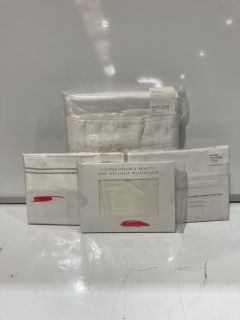 A QTY OF THE WHITE COMPANY ITEMS TO INCLUDE SYMONS OXFORD PILLOWCASE WHITE/SILVER BOUDIOR TOTAL RRP £248