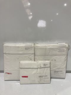 A QTY OF THE WHITE COMPANY ITEMS TO INCLUDE SINGLE ROW CORD CLASSIC PILLOW CASE PAIR WHITE/SILVER SUPERKING TOTAL RRP £312