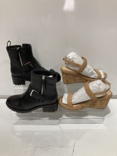 A QTY OF THE WHITE COMPANY ITEMS TO INCLUDE LEATHER BRAIDED CORK WEDGES 40 NATURAL TOTAL RRP £447