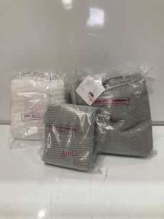 A QTY OF THE WHITE COMPANY ITEMS TO INCLUDE A LYRA THROW SILVER GREY TOTAL RRP £132