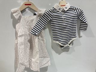 A QTY OF THE WHITE COMPANY ITEMS TO INCLUDE A STRIPE TOP & DUNGAREE SET - 3-4Y - MULTI - TOTAL RRP £374