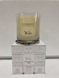 QTY OF THE WHITE COMPANY ITEMS TO INCLUDE CINNAMON INDULGENCE SCENTED CANDLE - TOTAL RRP £170