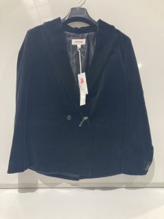 THE WHITE COMPANY VELVET BLAZER - BLACK - 16 - RRP £259