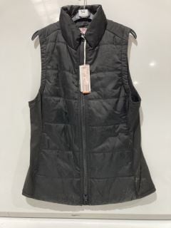 THE WHITE COMPANY ACTIVE GILET WITH RECYCLED POLYESTER - BLACK - L - RRP £129